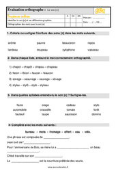 Son [o] - Évaluation, bilan : Primaire 2 - PDF à imprimer