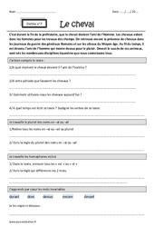 Noms en - al ou - ail - Homophones et - est - Dictée accompagnée n°8 : Primaire 4 - PDF à imprimer
