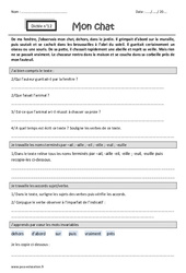 Noms terminés par - ail, - aille, - eil, - eille, - euil, - euille - Accords sujet - verbe - Dictée accompagnée n°12 : Primaire 4 - PDF à imprimer