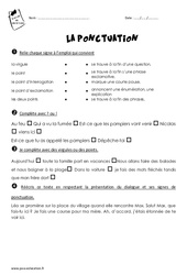 Ponctuation - Exercices : Primaire 2 - PDF à imprimer