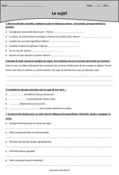 Sujet - Exercices avec le corrigé : Primaire 5 - PDF à imprimer