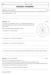 Probabilités - Examen Contrôle : Secondaire 3 - PDF à imprimer