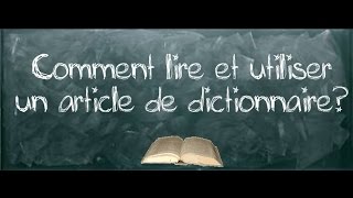 Chercher un mot dans le dictionnaire - Classe inversée : Primaire 4