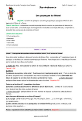 Les paysages du littoral - Fiche de préparation - Séquence : Primaire 3 - PDF à imprimer