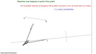 Reporter des longueurs à l’aide d’un compas - Classe inversée : Primaire 4