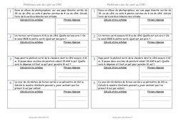 Aire du carré - Problèmes de mesures : Primaire 4 - PDF à imprimer