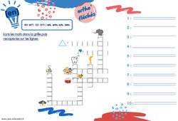 Le son [en] - Phonologie - Ortho' fléchés : Primaire 2 - PDF à imprimer