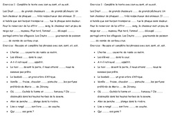Homonymes est - et / son - sont - Exercices : Primaire 3 - PDF à imprimer