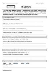 Internet - Dictée accompagnée n°17 : Primaire 4 - PDF à imprimer