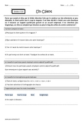 Un client - Dictée accompagnée n°19 : Primaire 4 - PDF à imprimer
