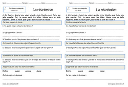 La récréation - Dictée accompagnée n°13 : Primaire 2 - PDF à imprimer