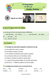 Le son [j] - Soutien scolaire pour les élèves en difficulté : Primaire 2 - PDF à imprimer