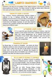 La lumière - Lecture thématique : Primaire 2, 3 - PDF à imprimer