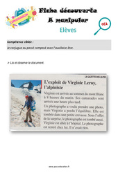 Passé composé avec l’auxiliaire être - Séance découverte à manipuler : Primaire 3 - PDF à imprimer