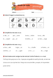 Le son [S] - Phonologie - Exercices  : Primaire 3, 4 - PDF à imprimer