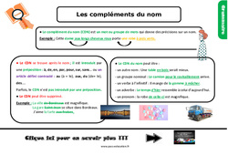 Les compléments du nom - Cours, Leçon, trace écrite : Primaire 5 - PDF à imprimer