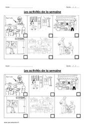 Activités de la semaine - Exercices : Primaire 1 - PDF à imprimer