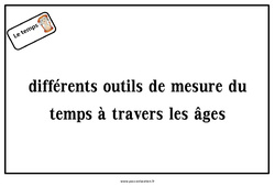 Outils de mesure du temps - Diaporama : Primaire 1 - PDF à imprimer