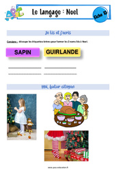 Noël - Langage - Expression orale - EMC : Maternelle 1, 2 - PDF à imprimer