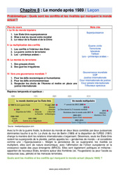 Le monde après 1989 - Séquence complète : Secondaire 3 - Cycle 4 - PDF à imprimer