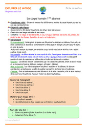 Corps humain - Séquence - Fiche de préparation : Maternelle 1 - PDF à imprimer