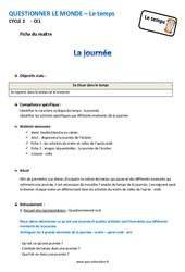 Journée - Séquence - Fiche de préparation : Primaire 2 - PDF à imprimer
