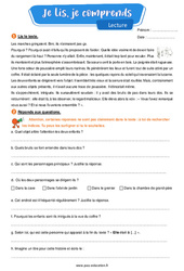 Le grenier - Lecture- Fiches Je lis, je comprends : Primaire 4 - PDF à imprimer