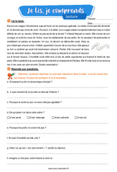 Nourriture - Lecture- Fiches Je lis, je comprends : Primaire 4 - PDF à imprimer