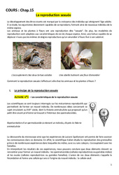 La reproduction sexuée - Séquence complète : Secondaire 1 - PDF à imprimer