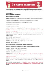Le musée ensorcelé - Théâtre - Lecture : Primaire 5 - PDF à imprimer