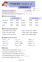 Les sons ia - ai - Évaluation d’orthographe : Primaire 3 - PDF à imprimer