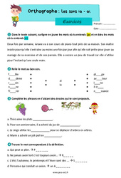 Les sons ia - ai - Exercices d’orthographe : Primaire 3 - PDF à imprimer