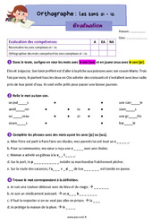 Les sons oi / io - Évaluation d’orthographe : Primaire 3 - PDF à imprimer
