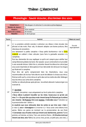 Phonologie - L'électricité - Séquence complète : Maternelle 1 - PDF à imprimer