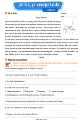 La classe verte - Lecture- Fiches Je lis, je comprends : Primaire 5 - PDF à imprimer