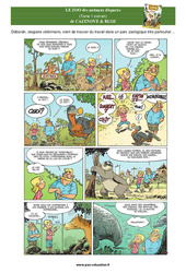 Le zoo des animaux disparus - Bande dessinée - Lecture : Primaire 3 - PDF à imprimer