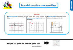 Evaluation avec le corrigé sur reproduire une figure sur quadrillage - Bilan : Primaire 2 - PDF à imprimer
