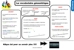Evaluation et bilan avec le corrigé - Le vocabulaire de géométrie : Primaire 3 - PDF à imprimer