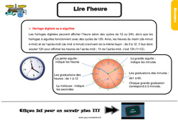 Evaluation sur lire l'heure - bilan  : Primaire 5 - PDF à imprimer