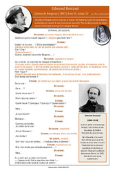Cyrano de Bergerac (Edmond Rostand) - Littérature : Secondaire 1 - PDF à imprimer