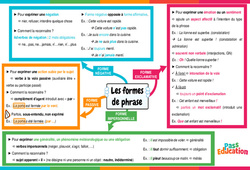 Les formes de phrase - Vidéo pédagogique interactive + Carte mentale -  : Secondaire 1, 2, 3