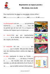 Ma classe, mon école - Cours, Leçon - Représenter un espace proche : Primaire 2 - PDF à imprimer