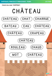 Château - Lecture : Maternelle 1 - PDF à imprimer