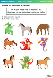 Princesse et Princesses - Savoir écouter en maternelle : Maternelle 1 - PDF à imprimer