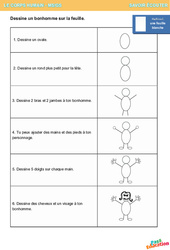 Un bonhomme - Savoir écouter en maternelle : Maternelle 1, 2 - PDF à imprimer