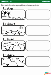 Espaces naturels - Graphisme : Maternelle 2 - PDF à imprimer