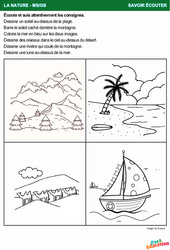 La nature - Savoir écouter en maternelle : Maternelle 1, 2 - PDF à imprimer