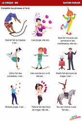 Le cirque - Savoir parler : Maternelle 1 - PDF à imprimer