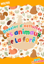 Les animaux de la forêt - Fichier d'activité : Maternelle 1, 2 - PDF à imprimer