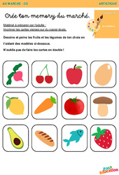 Au marché - Artistique : Maternelle 2 - PDF à imprimer